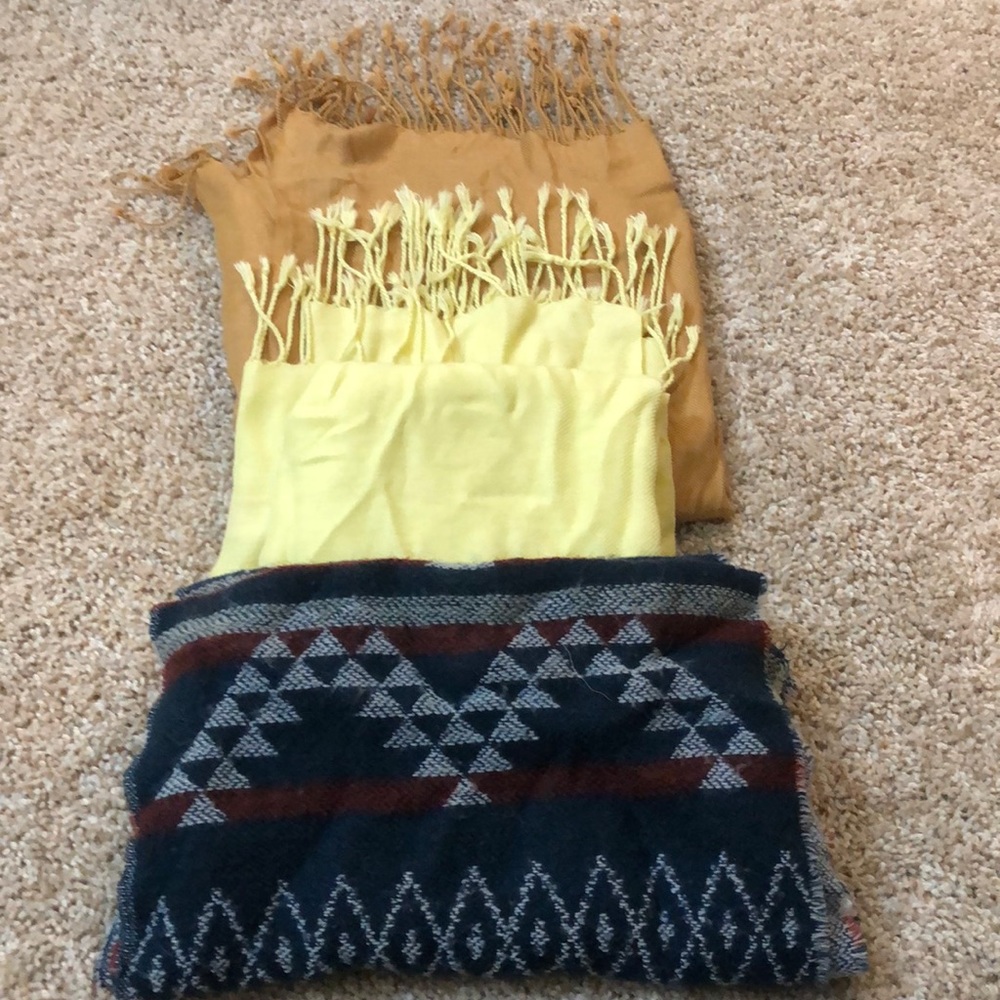 Bundle of three scarves!